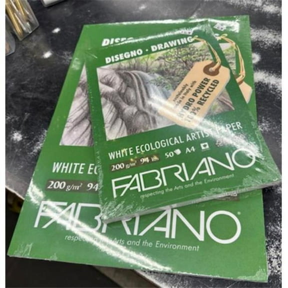 Fabriano FR7122529742 11.7 x 16.5 in. Designo Ecowhite Drawing Pads - 25 Sheets