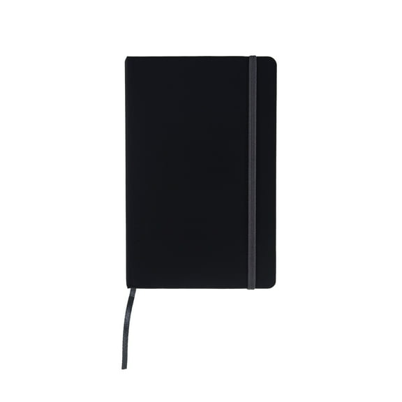 Fabriano Ispira Hard-Cover Notebook, 3.5" x 5.5", Lined, Black