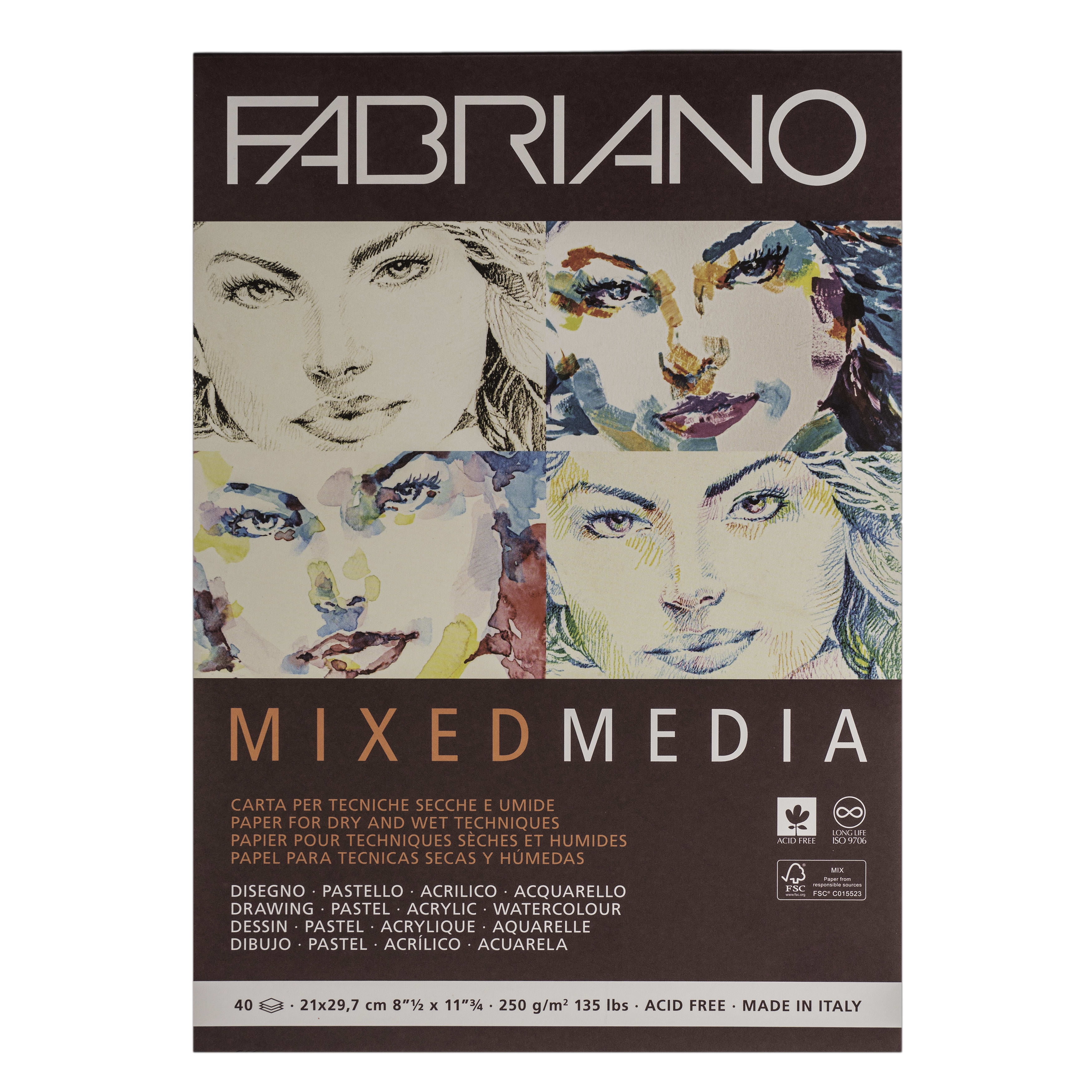 Fabriano 200 gsm 9x12 watercolor paper, Hobbies & Toys
