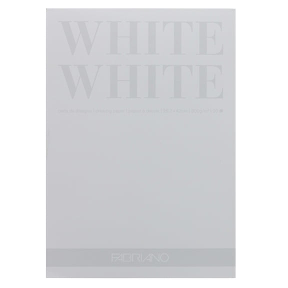 Fabriano WHITE WHITE Pad, 11.75" x 16.5"
