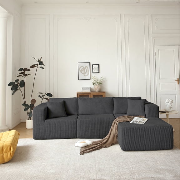 Fabric 3-Seat - Multifunctional Sofa Set - Living Spaces - Comfortable Cocoon