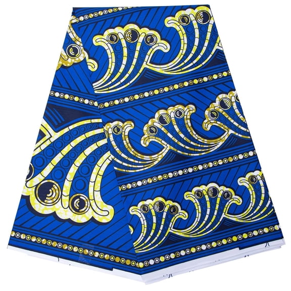 Fabric 6 Yards African Ankara Fabric Wax Print Dashiki Polyester Fabric for clothing