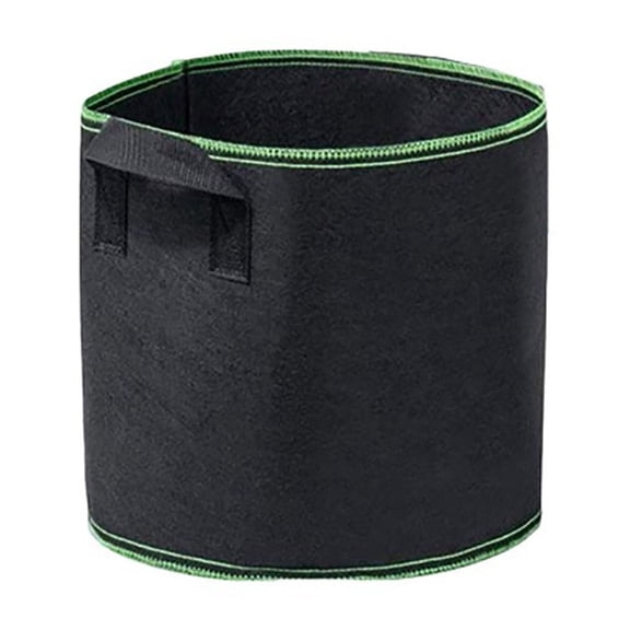 Fabric Aeration Grow Bags Non Woven Plant Pots Heavy Duty Smart Pouches Permeable Drainage Garden Planters Sturdy Handle Moving Containers Space Saving Vegetable Growbags for Potatoes 10 Gallons