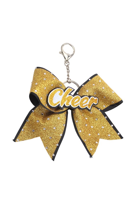 Fabric Alloy Bowknot Pendant Keychain Sturdy Construction Everyday Carry Key Accessory for Fashion Enthusiasts