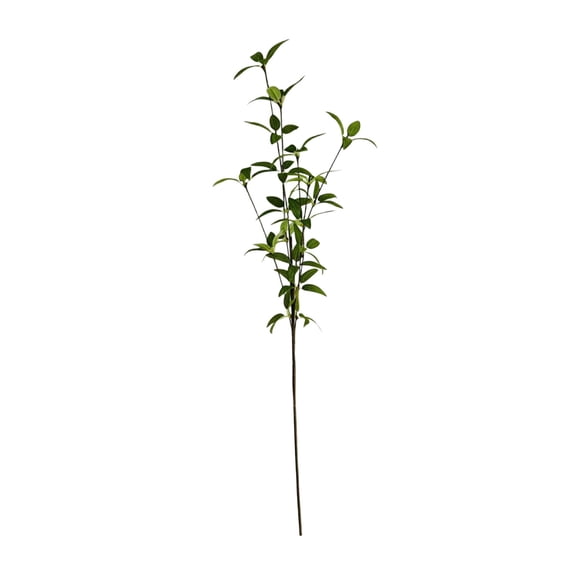 Fabric Artificial Leaf Branch C, Realistic Greenery Pick for Wedding Arch – Flexible Stem for DIY Wreath Vase Arrangement, Indoor Table Centerpiece Filler