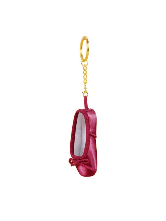 Fabric Ballets Shoe Keychain Handcrafted Pointe Shoe Charm Bag Pendant Ballets Accessory Present for Ballets Fan