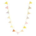 thumbnail image 1 of Fabric Banner Colored Pennant Flag Triangle Bunting Hanging For Birthday  ( Flower Pattern7 ), 1 of 7