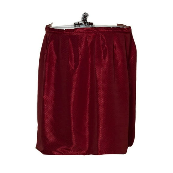 Fabric Bathroom Dobby Sink Skirt/Drape - Burgundy