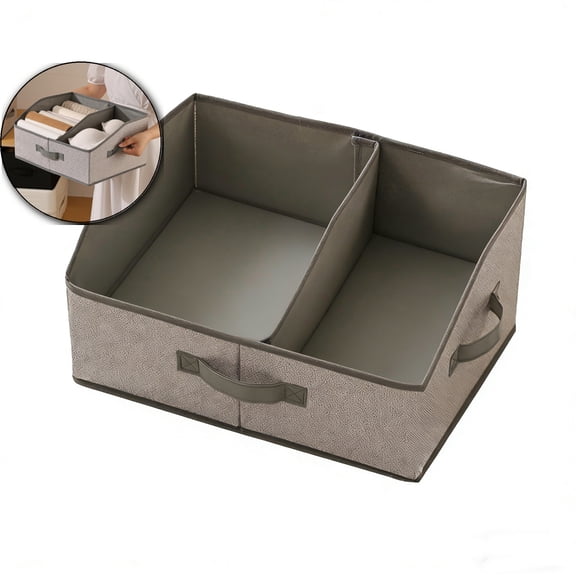 Fabric Bins, Trapezoid Storage Bins with Handles, Foldable Baskets Storage Boxes for Shelves, Closet, Bookshelf, Organizer Containers