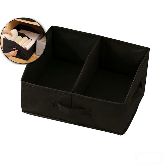 Fabric Bins, Trapezoid Storage Bins with Handles, Foldable Baskets Storage Boxes for Shelves, Closet, Bookshelf, Organizer Containers