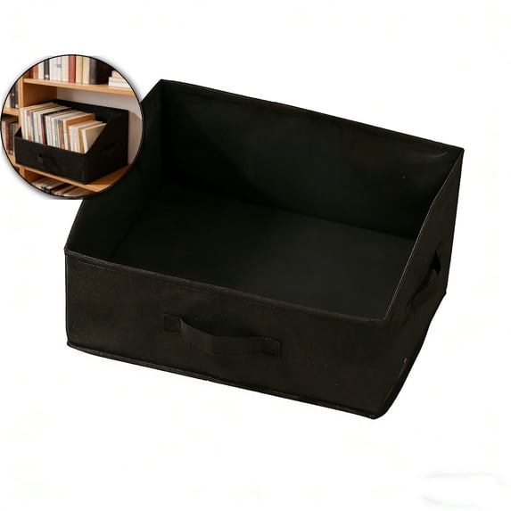 Fabric Bins, Trapezoid Storage Bins with Handles, Foldable Baskets Storage Boxes for Shelves, Closet, Bookshelf, Organizer Containers