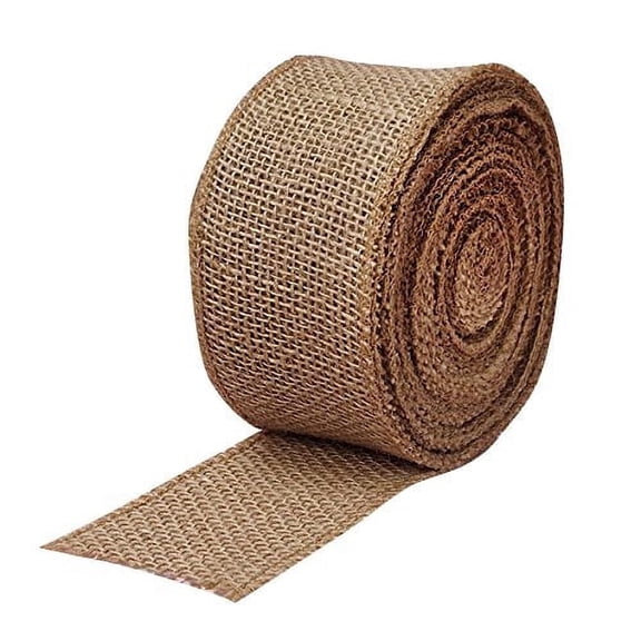 Wired Edge Fabric Burlap Ribbon - 2 1/2" x 10 Yards, 4th of July, America 250, Spring, Father's Day, Rustic Jute, Wedding Embellishments, Holiday, Wreaths, Garlands, Swags, Vintage, Country Farmhouse