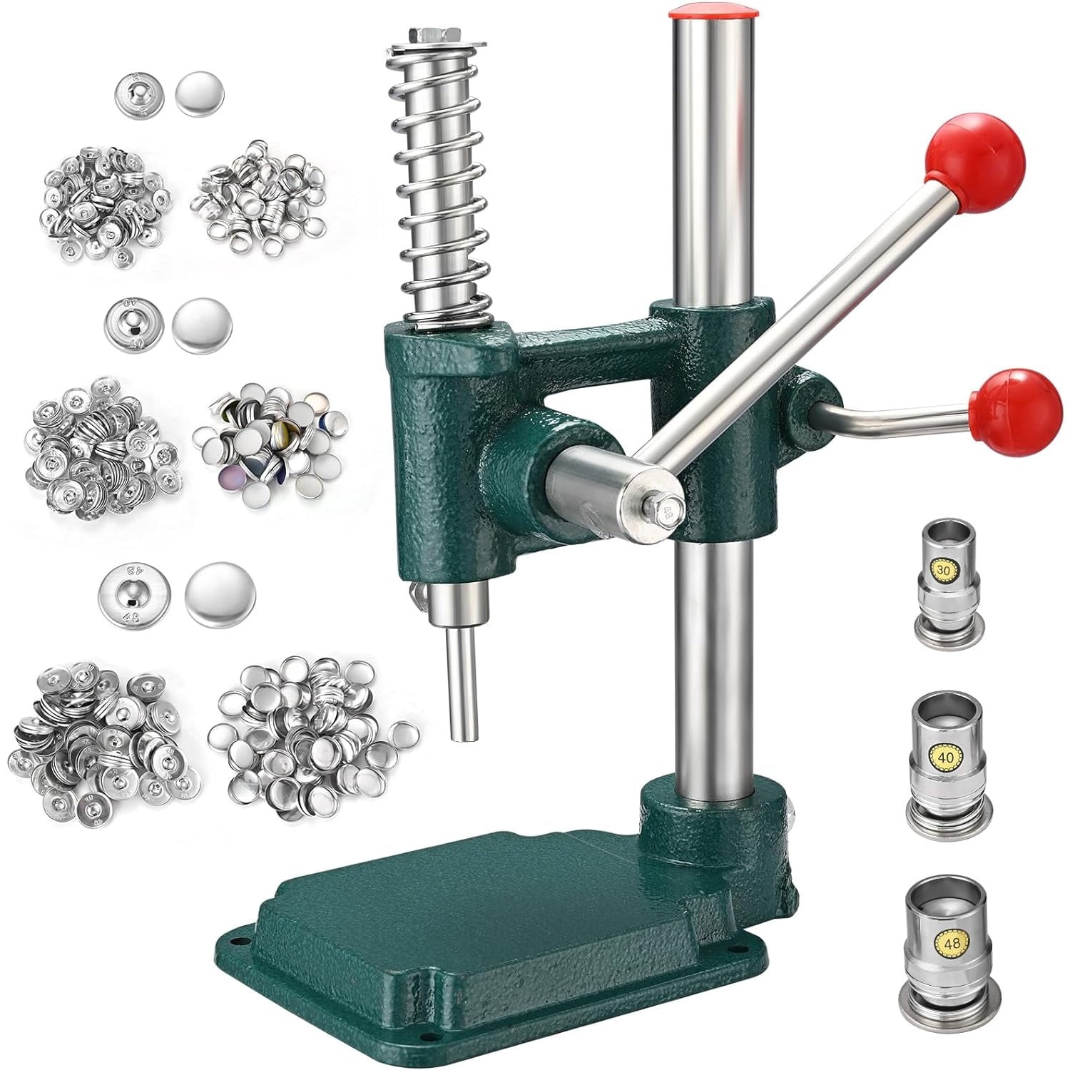 Fabric Button Maker Kit Handmade Cloth Covered Button Maker Punch Press ...