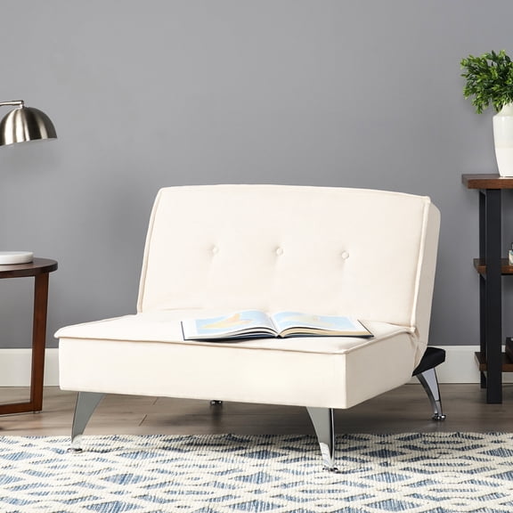 Fabric Chair With Iron Legs And Comfortable Design Stylish Reclining In