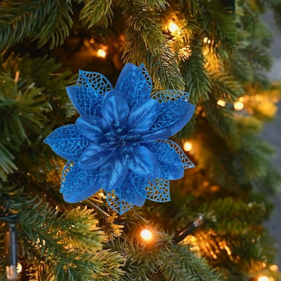 Fabric Christmas Flower Decoration For Tree Wedding Party And Banquet Hall Holiday Styling