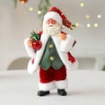 thumbnail image 1 of Fabric Christmas Santa Claus Hanging Ornament for Tree Indoor Holiday Decorations, Soft Cloth DIY Pendant Adds Joyful Seasonal Touch to Mantel Walls and Christmas-Themed Celebration Setup(A), 1 of 8
