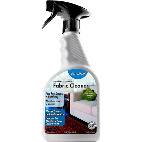 Fabric Cleaner Professional Strength, Deeply Penetrates Water Safe Fabric & Fibers of Upholstery, Clothing, Rugs & Carpeting - 22oz