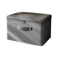 thumbnail image 1 of Fabric Cloth Storage Box with Zippered Lid & Handles Large Capacity Easy-Carry Handles Versatile Shelf & Wardrobe Organizer for Clothes, Quilts, Toys, and Home Essentials, 1 of 9