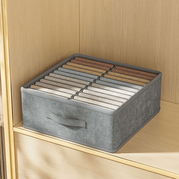 Fabric Clothes Drawer Organizer Storage Box for Pants Jeans T-Shirt Sweater Closet Organization