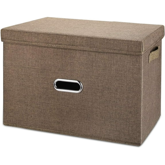 Fabric Collapsible Storage Bins with Removable Lids and Handles, Washable Storage Box Containers Baskets Cube with Cover for Bedroom,Closet,Office,Living Room,Nursery (Green, Small)