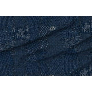  Spoonflower Fabric - Collection Sashiko Japanese Traditional  Quilt Origami Dark Blue Indigo Printed on Chiffon Fabric by The Yard -  Sewing Fashion Apparel Dresses Home Decor