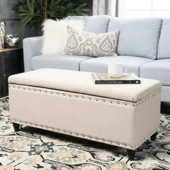 Fabric Covered Storage In Wheat - 18.42 In. W X H 41.61 D Deep Wide High