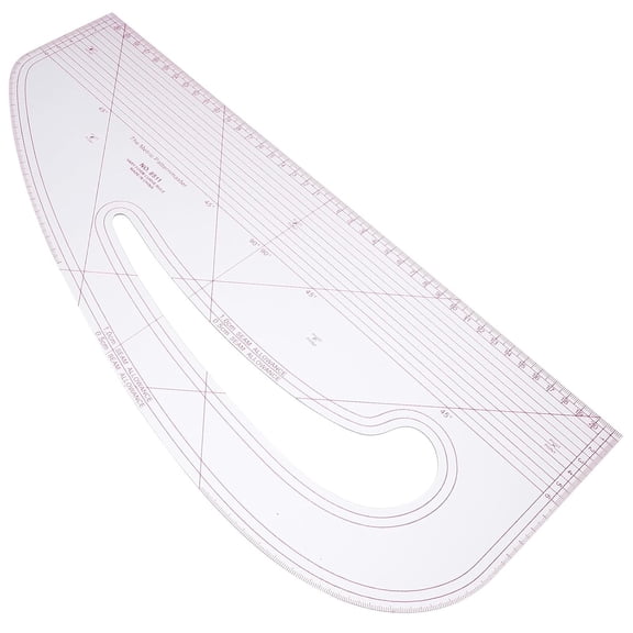 Fabric Curve Sewing Ruler for Pattern Drafting with PC Scale for Cutting and Modification