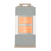 Shason Textile 2 Yard Cut Poly Cotton Fabric, Gray, 44 Wide for Craft & Quilting Projects