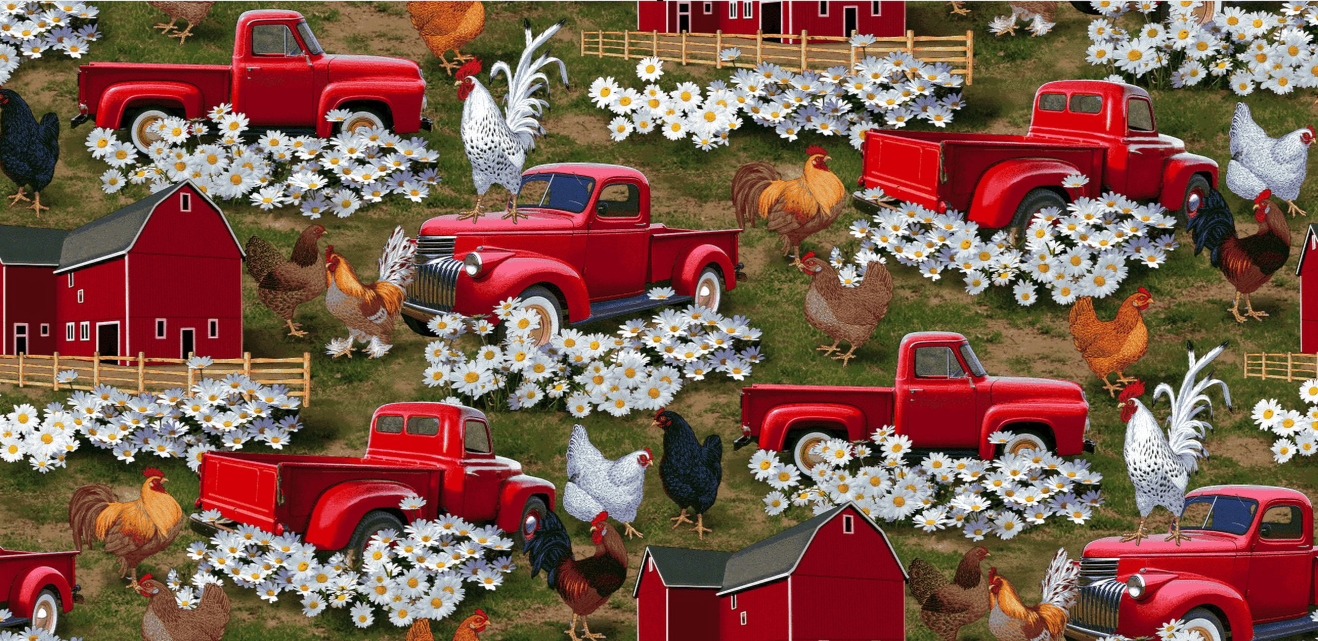 Fabric Cuts BARN RED