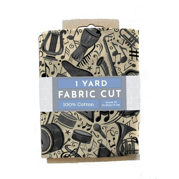 Fabric Cuts MUSICAL INST TAN