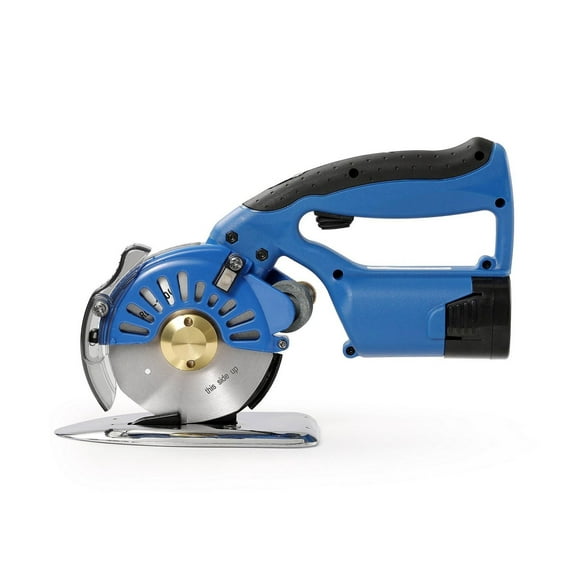 Fabric Cutter Electric, Cordless Rotary Cutter 5-Speed, 1.1" Thick Cutting, Octagonal Blade, Replacement Blade & Charger, for Cloth, Leather, Multi-Layer Fabric