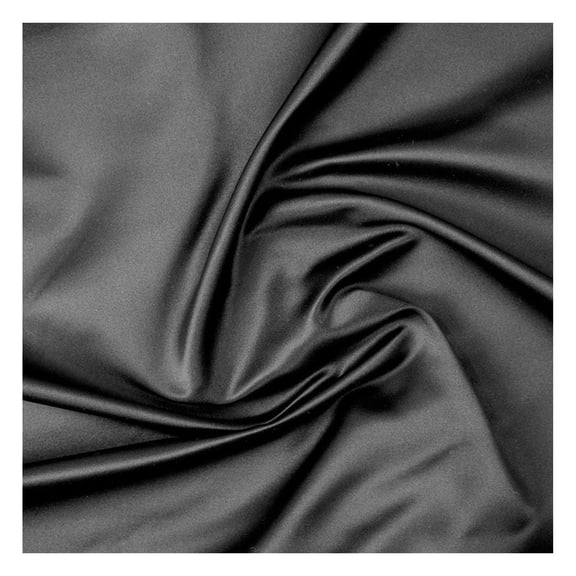 Fabric | Decoration & Sewing | Shiny & Luxury | 60" Wide Roll | Metallic Shiny | Upholstery, Lining, Drapery, DIY (Black, 3 Yard)
