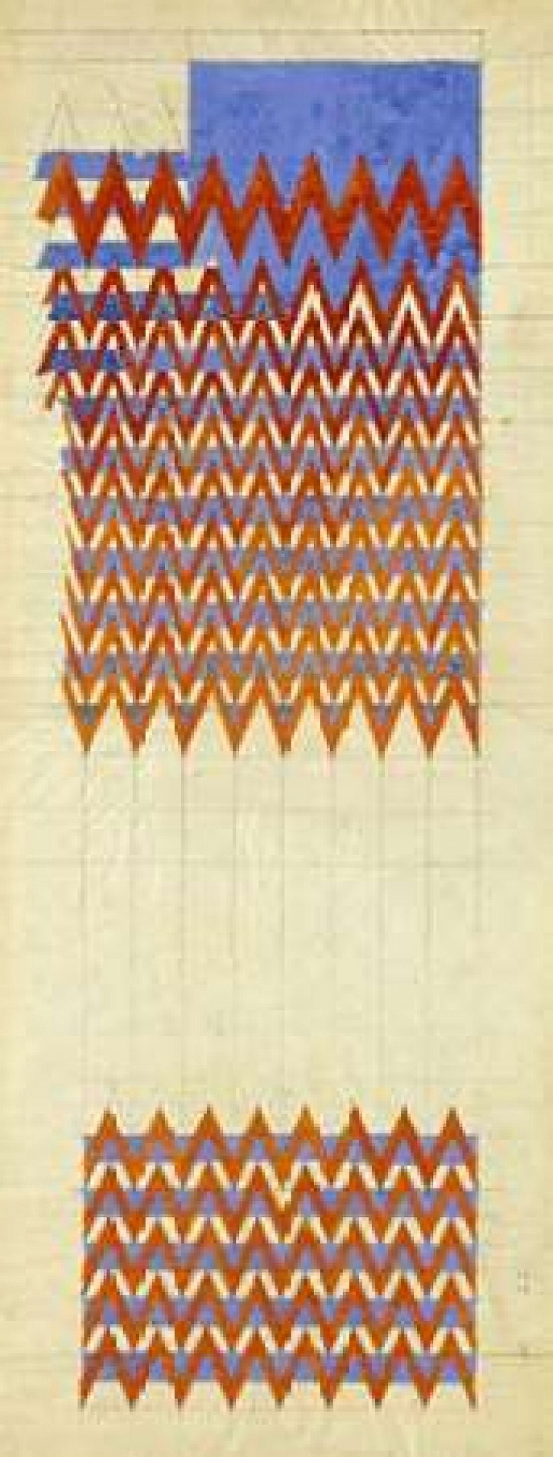 Fabric Design 1916 Canvas Art - Charles Rennie Mackintosh (24 x 48)