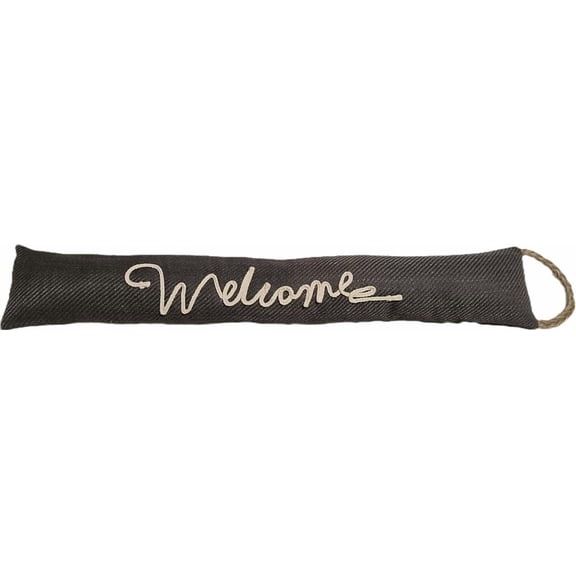 Fabric Under Door Draft Stopper Weighted Air Draft Stopper Blocker for Door and Window, Decorative Wind Stopper with Hanging Rope, 32.7inch Wind Dust and Heat Preventer Durable
