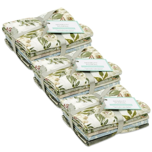 Fabric Editions 18"x21" 100% Cotton Fat Quarter Motini Precut Bundle, Multicolor 15 Piece