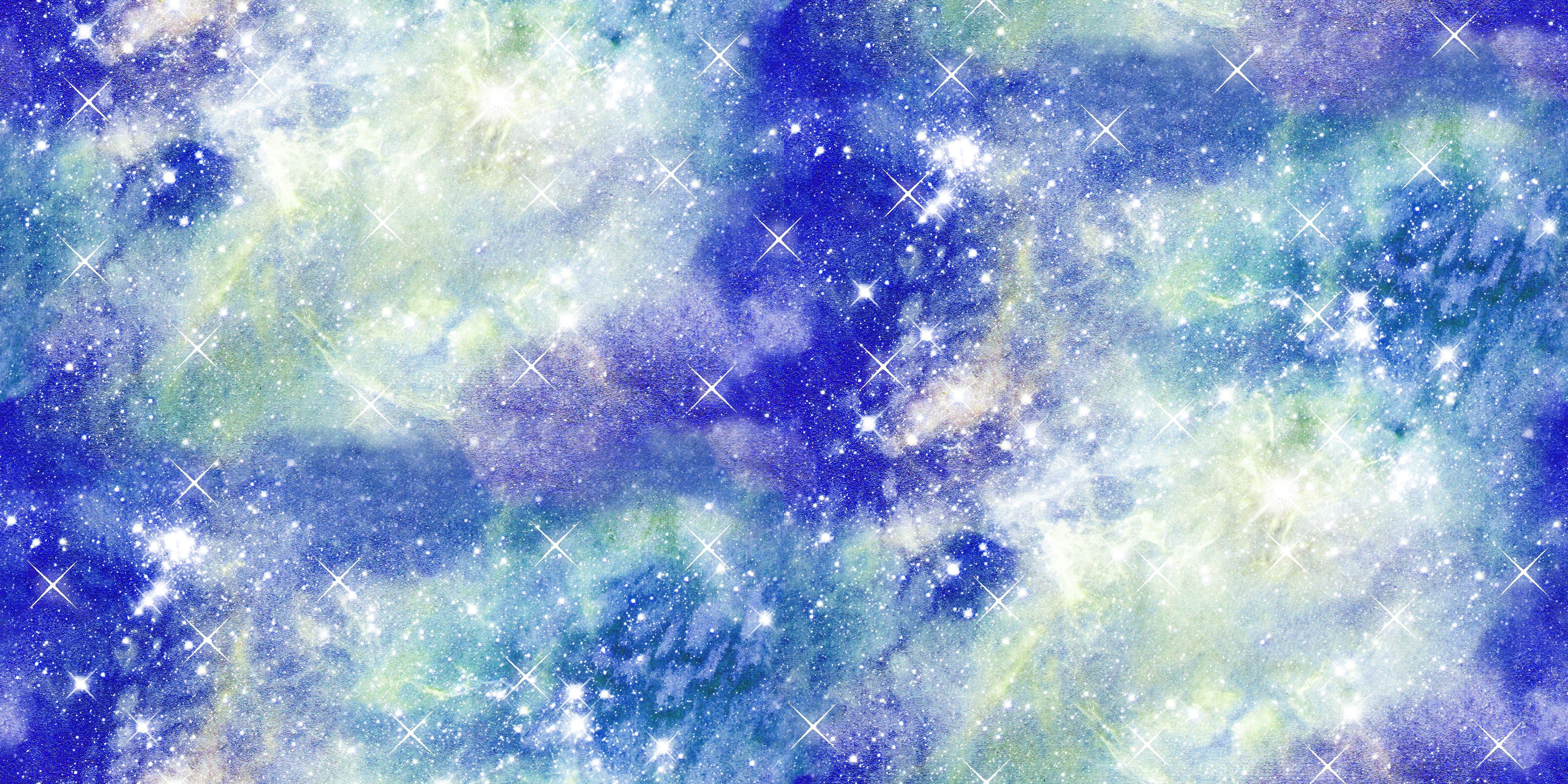 Fabric Editions 36" x 42" Cotton Celestial Haze 1 Yard Precut Sewing & Craft Fabric, Green 3 Pieces