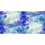Fabric Editions 36" x 42" Cotton Celestial Haze 1 Yard Precut Sewing & Craft Fabric, Green 3 Pieces