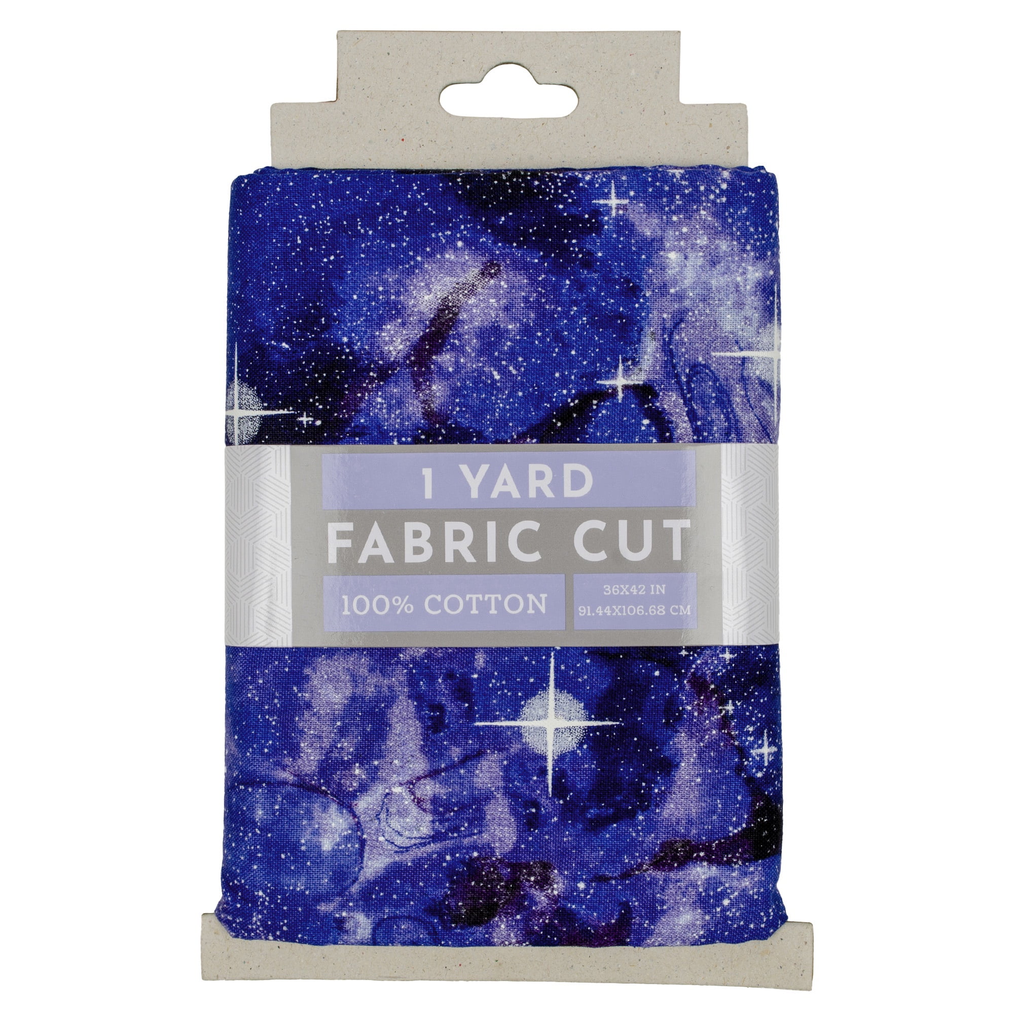 1 Yard 100% Cotton Celestial Stars, Royal, 42" Wide for Sewing & Crafting by Fabric Editions