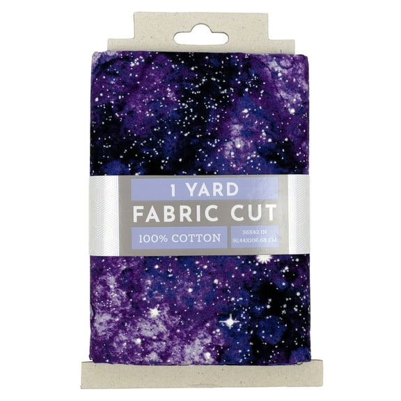 Fabric Editions 36" x 42" Cotton Celestial Texture 1 Yard Precut Sewing & Craft Fabric, Purple 1 Piece