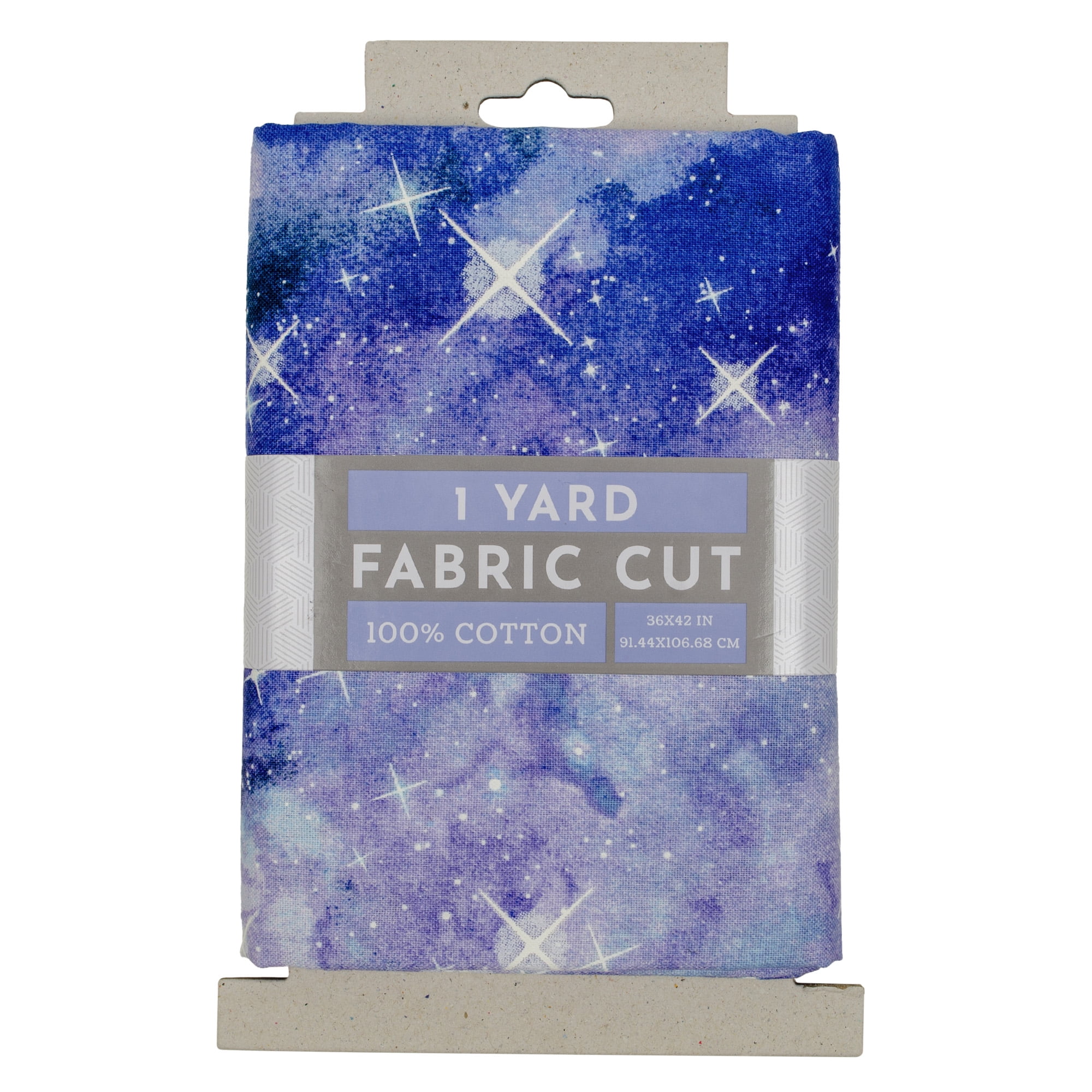 Fabric Editions 36" x 42" Cotton Celestial Twilight 1 Yard Precut Sewing & Craft Fabric, Lavender 1 Piece