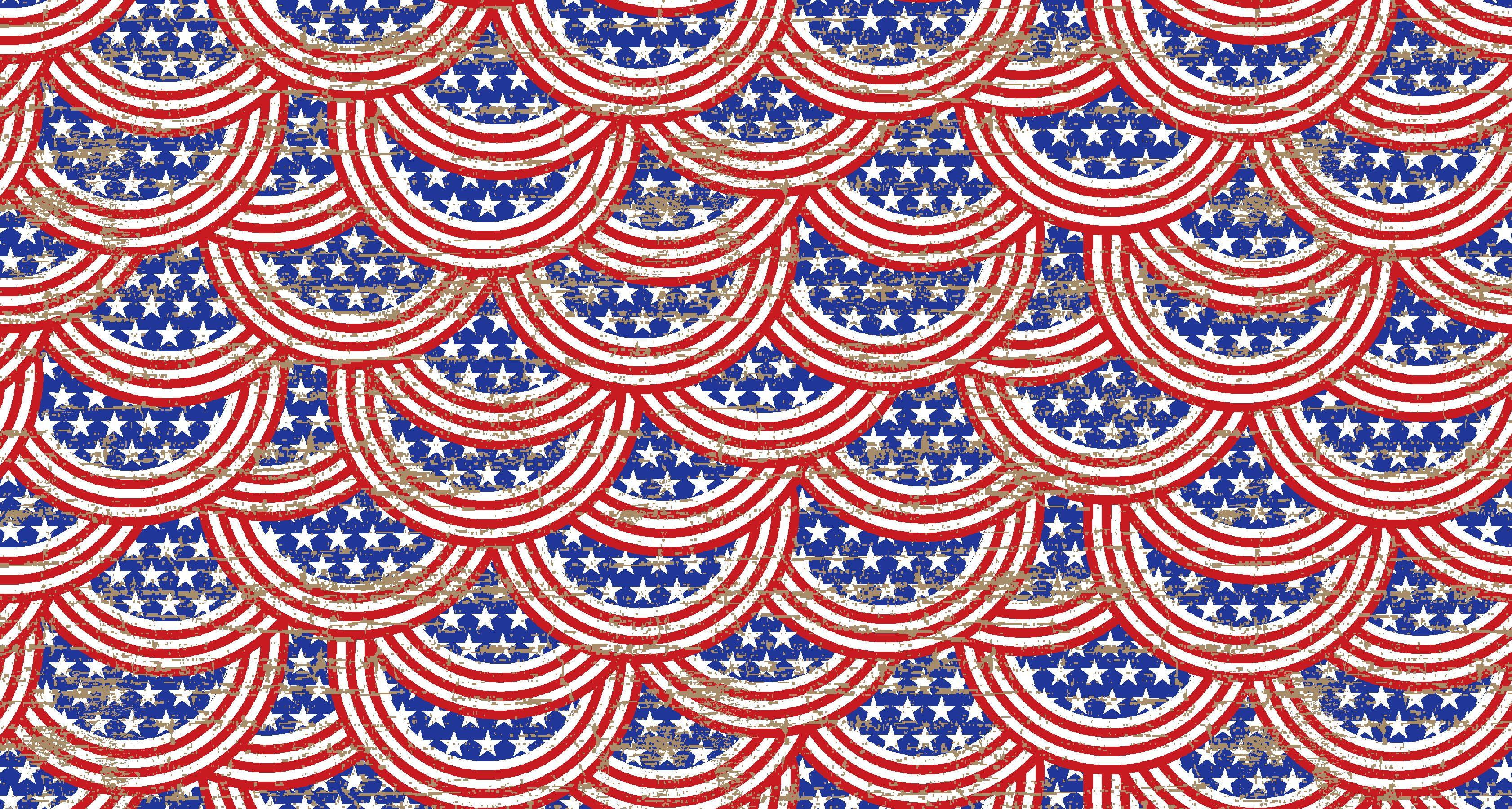 Fabric Editions 36" x 42" Cotton Patriotic Banner 1 Yard Precut Sewing & Craft Fabric, Multi 3 Pieces