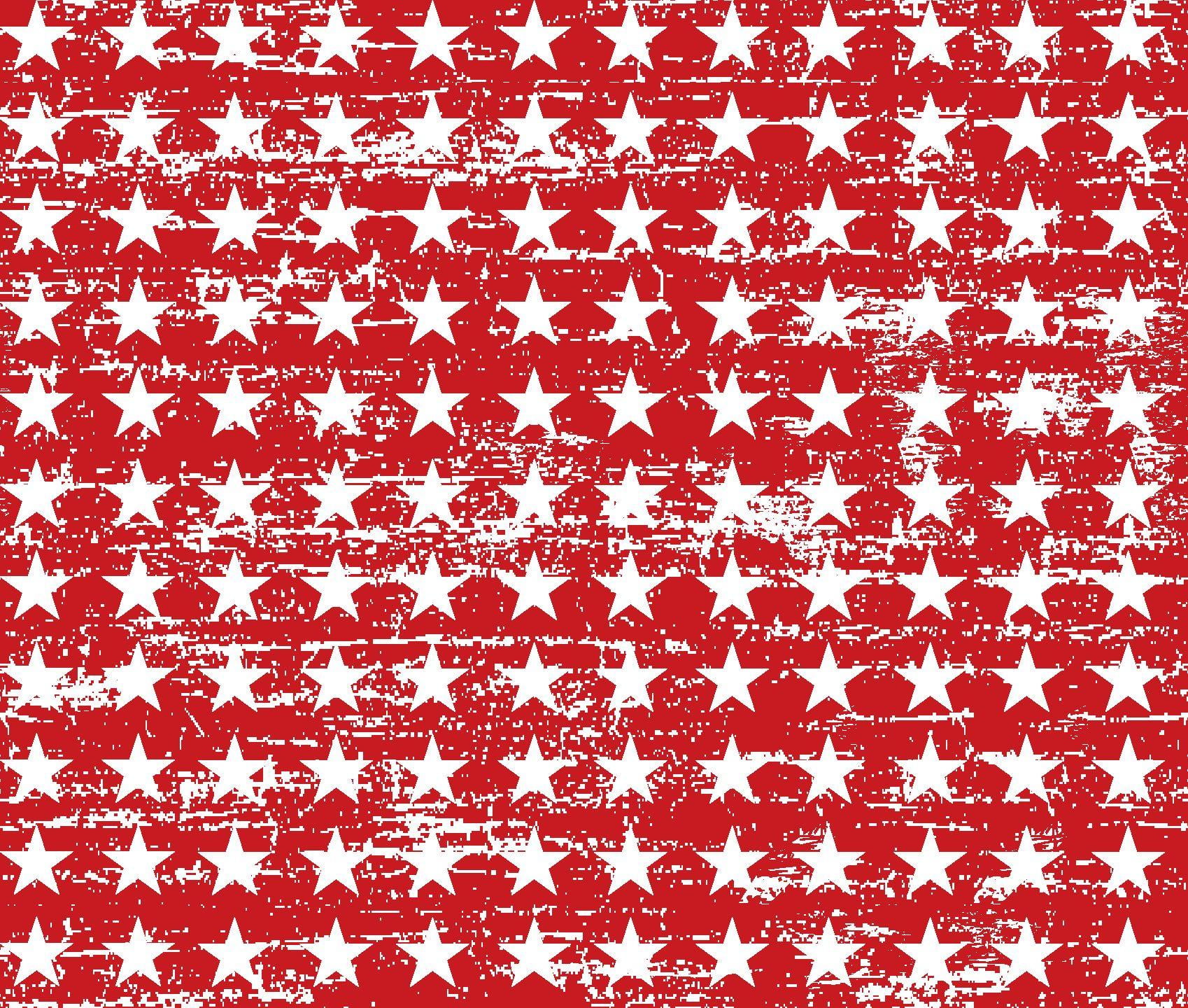 Fabric Editions 36" x 42" Cotton Patriotic Stars 1 Yard Precut Sewing & Craft Fabric, Red 3 Pieces