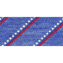Fabric Editions 36" x 42" Cotton Patriotic Stripe 1 Yard Precut Sewing & Craft Fabric, Blue 3 Pieces