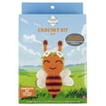 Needle Creations Crochet Kit Bee with Flowers, Yellow 1 Piece