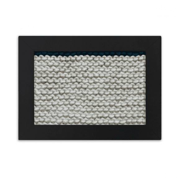 Fabric Flax Knit Gray Desktop Photo Frame Ornaments Picture Art Painting