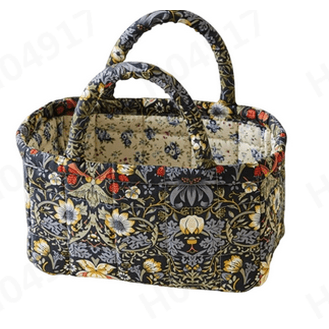 Fabric Floral Storage Baskets with Handle,Small Storage Basket ...
