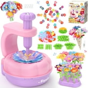 PERRYHOME 300+PCS Fabric Flower Bouquets Toys, DIY Craft Kits Toys for Kids - Flowers Market Toy, Arts & Crafts for 4-8 Year Toddler Girl, Educational Activity Preschool B-Day Gifts