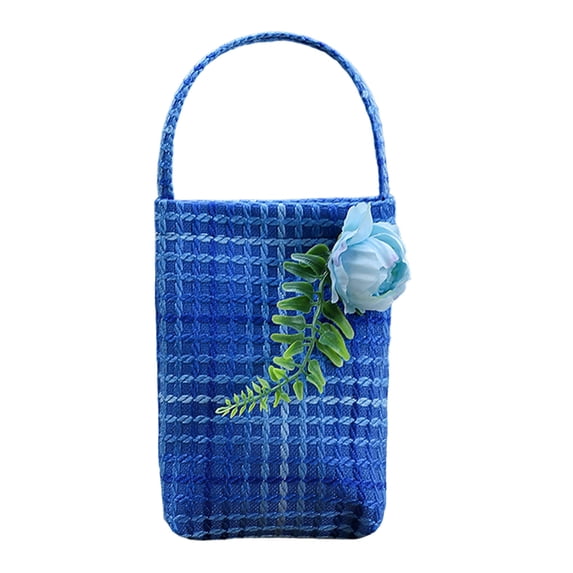 Fabric Flower Handbag – Reusable Flower Arrangement Tote Bag for Valentine's Day, Wedding Bouquets, Gift Wrapping, and Holiday Decor