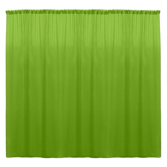 Fabric & Foam Inc 100% Polyester Window Curtain/Stage Backdrop Curtain/Photography Backdrop 58" Inch Wide X 108" Inch Long (Lime, Pack of 2)