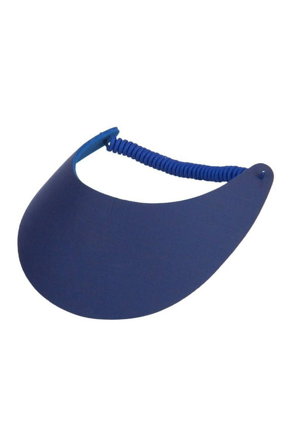 Fabric Foam Sun String Visor, Royal